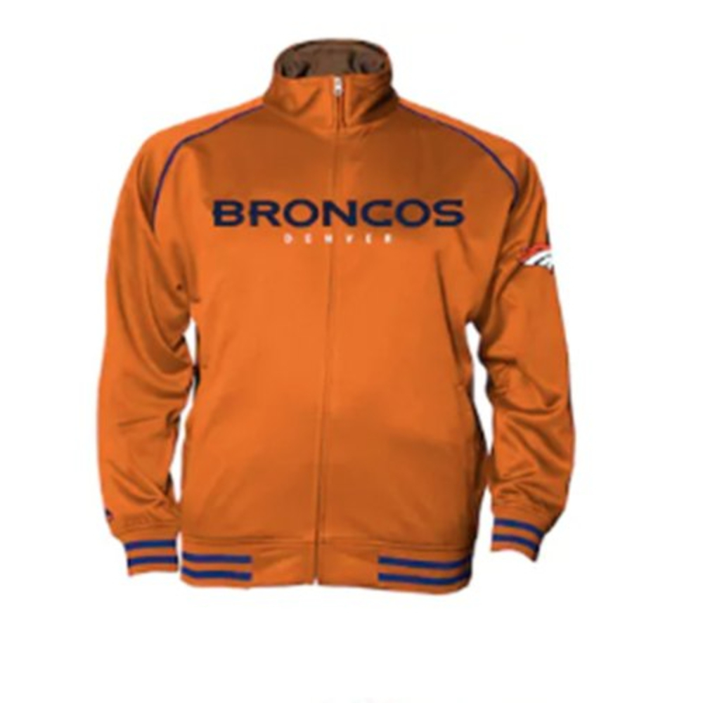 Majestic Denver Broncos Track Jacket Big & Tall MT Full Zip